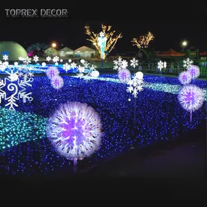 TOPREX DECOR Neue produkte 2020 Led Fiber Optic Künstliche löwenzahn blume Licht für Garten außen beleuchtung dekoration