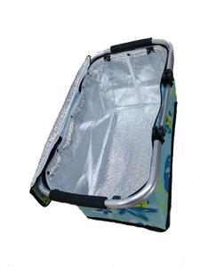 Uso alimentario refrigerador aislado 600D Material plegable <span class=keywords><strong>bolsa</strong></span> <span class=keywords><strong>de</strong></span> picnic cesta con mango para <span class=keywords><strong>fines</strong></span> promocionales - Product Image 3