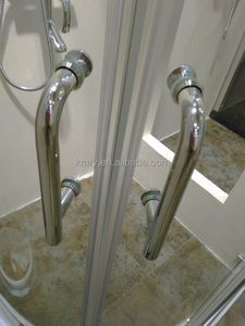 Mampara de Ducha Esquinera KMRY con Puerta Corredera de <span class=keywords><strong>Vidrio</strong></span> Templado Transparente y Pulido, Cabina de Ducha Completa - Product Image 6