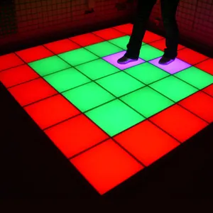 Fashion stage lighting remote control 16 color change RGB Lunminous led dance floor