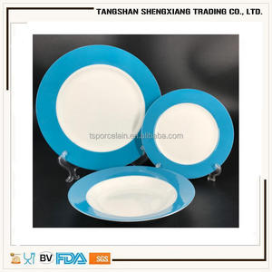 Offre Spéciale bleu porcelaine <span class=keywords><strong>18</strong></span> pièces ensemble de dîner - Product Image 5