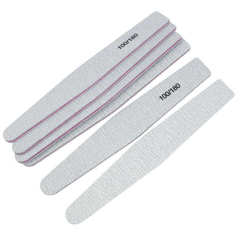 Пилка для ногтей, серая, в виде зебры, 180/240 дюйма