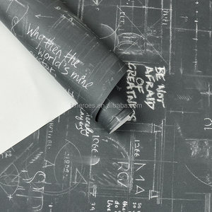<span class=keywords><strong>Papier</strong></span> <span class=keywords><strong>peint</strong></span> vinyle pour salle d'étude, style nostalgique, tableau noir, formules de calcul et modèles, divers motifs de <span class=keywords><strong>graffiti</strong></span> - Product Image 6