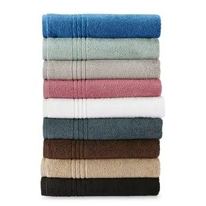 Face Hand Towel Making Machine Super Soft Custom 100% Cotton Woven Adults Rectangle Plain Dyed Customized Logo Hand Towel CN;HEB