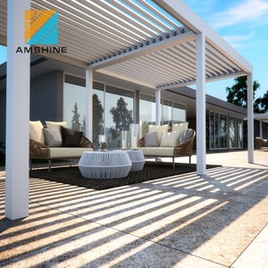 Paroi étanche monté <span class=keywords><strong>pergola</strong></span> <span class=keywords><strong>avec</strong></span> réglable lames - Product Image 4