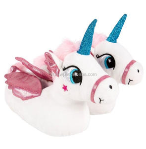 Nuove donne ragazze novità personaggio 3D <span class=keywords><strong>peluche</strong></span> unicorno animale pantofole signore carino animale pantofole <span class=keywords><strong>peluche</strong></span> animale anatra pantofole - Product Image 4
