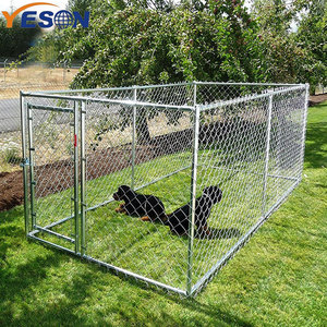 Rantai link kandang anjing besar luar ruangan anjing halaman belakang berjalan untuk dijual grosir - Product Image 3