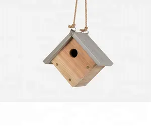 FSC SEDEX 4P audited decorative plastic roof plylumber roof wooden bird house for sale