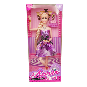 Jouet de poupée pour filles, 5 pièces, ensemble de jeu de jolie poupée, vêtements à la mode - Product Image 4