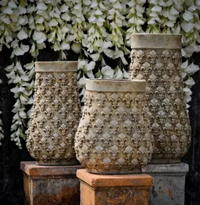 Chaozhou shabby chic large outdoor pots & planters ceramic vase pottery pot