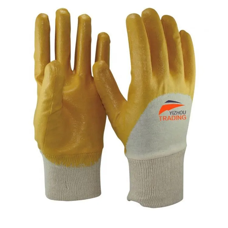 Hot Selling Cotton Jersey Nitrile Coated Gloves Wholesale