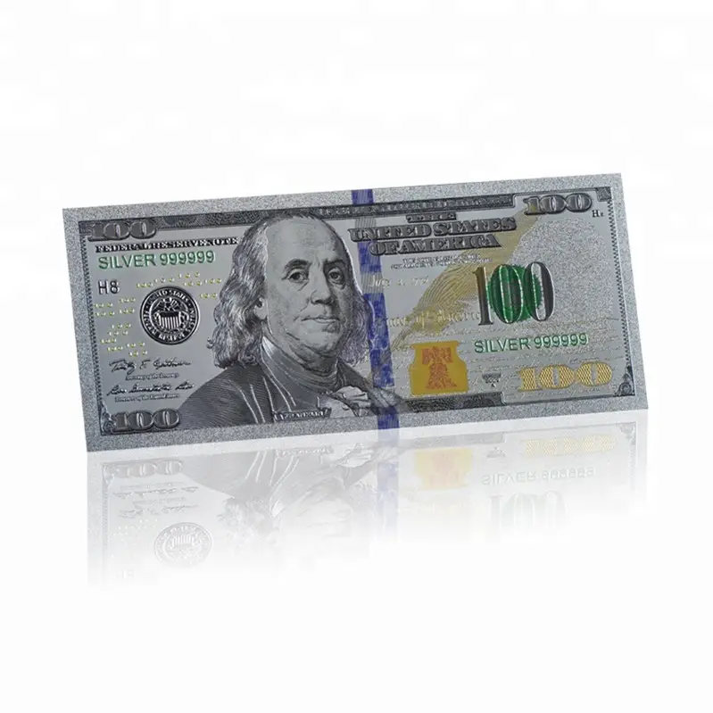 최고의 미국 돈 100 달러 실버 지폐 실버 999999 코드 미국 지폐 컬렉션