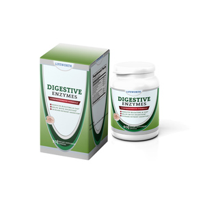 كبسولات مكملات إنزيمات حمض إنزيمات بروميلين من Lifeworth - Product Image 3