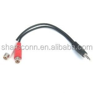 <span class=keywords><strong>Mini</strong></span> prise téléphonique mâle 3.5mm <span class=keywords><strong>vers</strong></span> câble adaptateur audio stéréo 2 <span class=keywords><strong>RCA</strong></span> femelle - Product Image 6