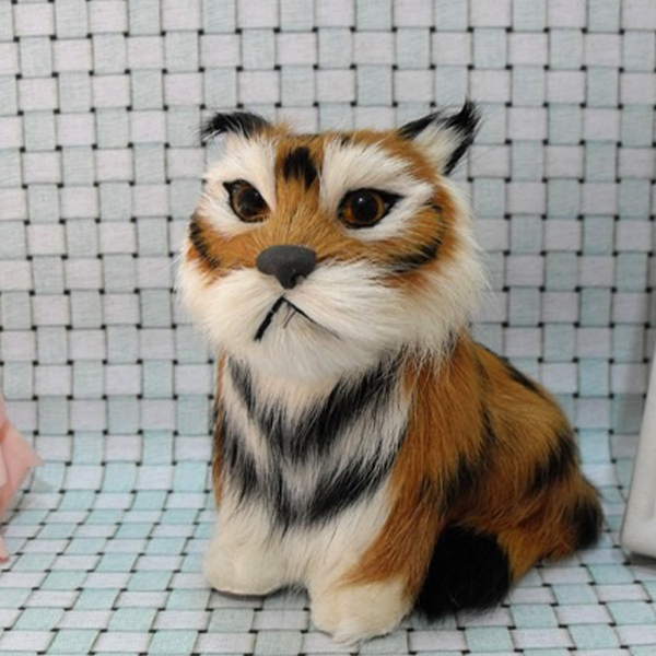 Scare plush soft touch aging Tiger plastic toy