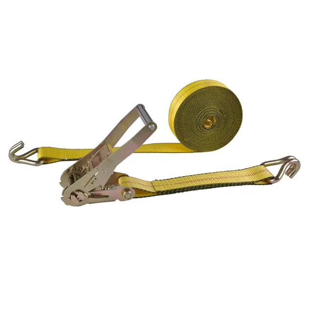 2 "X 27' Sling und ratschenzurrgurt rad binden ratsche strap mit doppel J haken