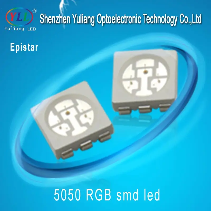 Shenzhen yuliang led encapsulation série epistar puce/creechip 5050 rgb 5060 smd led pour magique led bande
