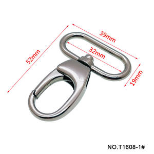 Tanai 32mm nichel metallo girevole moschettone guinzaglio per cani bullone grilletto moschettoni girevoli in metallo guinzaglio per cani gancio girevole - Product Image 2