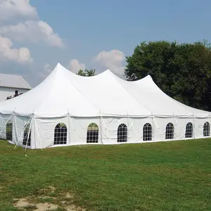 イベント用300人用屋外テント高ピークポール結婚披露宴テント販売用フェスティバルテント側壁付き