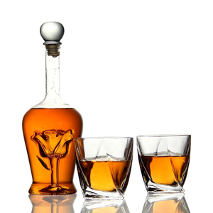 Bouteille de vodka ou de whisky en <span class=keywords><strong>verre</strong></span> bleu personnalisée de haute qualité de 750 ml en stock - Product Image 6