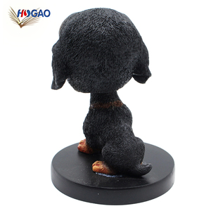 Fatti a mano infanzia commercio all'ingrosso di <span class=keywords><strong>memoria</strong></span> animale sveglio statuette in resina cani per Auto decorazione di testa bobble - Product Image 5