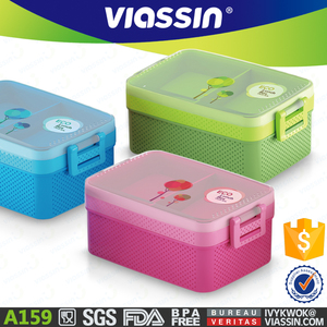 Customized 2 Double Layer Plastic Japanese <strong>Bento</strong> <strong>Lunch</strong> Box Children School Kids Tiffin <strong>Lunch</strong> Box - Product Image 4