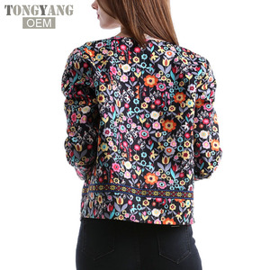 TONGYANG nuova giacca botanica primavera autunno giacca base per le donne Multicolor colletto eleganti giacche e cappotti Feminina - Product Image 5