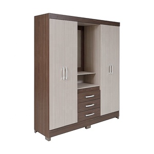Installation facile Achetez une armoire à 4 portes avec miroir et tiroirs en ligne aux meilleurs prix - Product Image 2