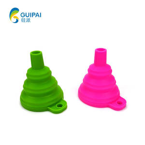 Funil de Óleo de Silicone Colapsável, Funil Dobrável, Funis Portáteis para Dispensa de Líquidos Domésticos, Ferramentas de Cozinha - Product Image 2