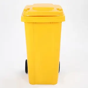 120LT outdoor garbage dust bin plastic trash can/garbage trash street waste bin with lid
