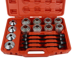 Kit de pressão & manga de puxar, removedor de rolamentos, buchas, selos, ferramenta de garagem, extrator, 28 peças