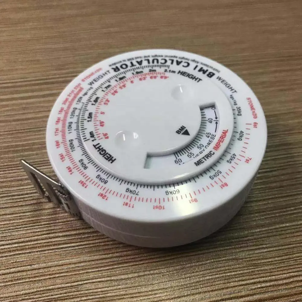 150cm/60inch Customized Measure Body Tape Measure to Print Logo bmi Measuring Tape