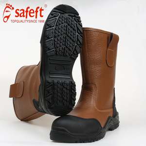 Fabricante fábrica <span class=keywords><strong>zapatos</strong></span> de seguridad personalizados para los hombres botas de punta de acero de cuero antideslizante impermeable resistente a puñaladas S3 al por mayor - Product Image 6