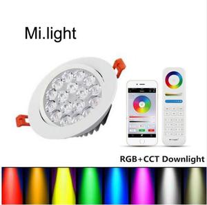 Mi Ánh Sáng <span class=keywords><strong>LED</strong></span> Xuống Ánh Sáng Trần Spotlight RGB CCT 9 Wát <span class=keywords><strong>Dimmable</strong></span> WIFI RF Từ Xa Góc Điều Chỉnh Ánh Sáng Vòng Chìm AC 110V 220V - Product Image 1