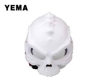 Casco de Motocicleta Abierto YM-333 con Diseño de Calavera y Esqueleto, Estilo Moderno y Genial - Product Image 1