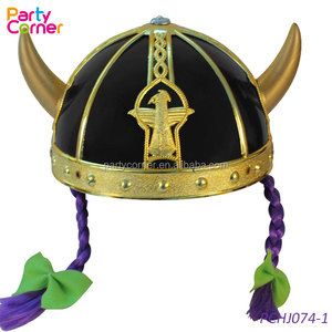 Casco <span class=keywords><strong>de</strong></span> Plástico General para Cosplay <span class=keywords><strong>de</strong></span> Fiesta, Disfraz <span class=keywords><strong>de</strong></span> <span class=keywords><strong>Guerrero</strong></span> Héroe, Sombrero <span class=keywords><strong>de</strong></span> Disfraz, Casco Vikingo para Niños con Cuernos, Fiesta <span class=keywords><strong>de</strong></span> Disfraces - Product Image 3