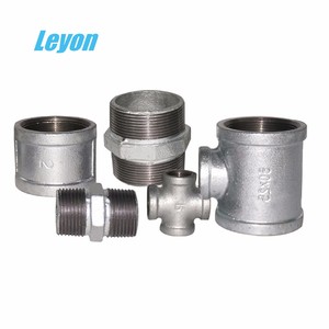 Leyon FM UL caliente sumergido unión galvanizada DIN estándar maleable <span class=keywords><strong>hierro</strong></span> 90 grados codo accesorio <span class=keywords><strong>de</strong></span> tubería - Product Image 4