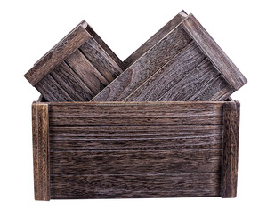 ארגז יין פירות תפוח מוצק בסגנון ישן - Product Image 6