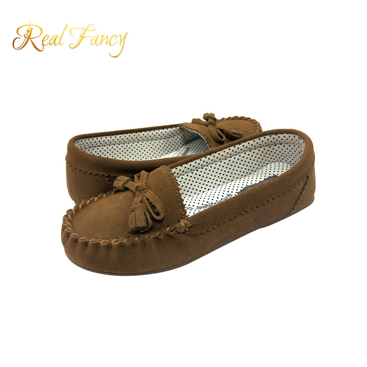 Модные Повседневные туфли из коровьей замши, мокасины