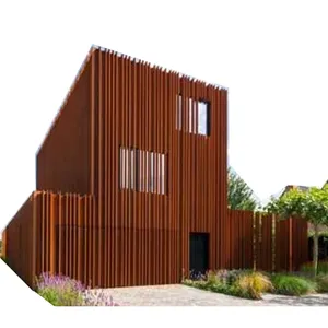 Corten steel facade plate