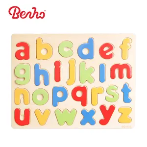Montessori abc Letter Jigsaw Toys Wholesale Wooden Alphabet Puzzle