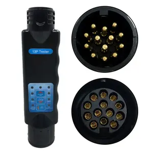 Professionele Product 12V 7 Pin Of 13 Pin Plug Bedrading Zwart Socket En Plug Trailer Connector Socket Tester Tester
