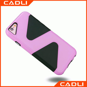 2 en 1 doble protección fundas de celular resitente <span class=keywords><strong>la</strong></span> <span class=keywords><strong>caída</strong></span> para iPhone 6 / 6s fundas - Product Image 1