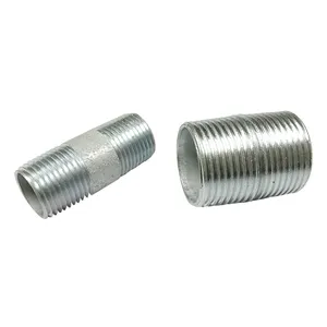 Steel rigid conduit nipple thread connector conduit fittings tube female thread nipple coupling