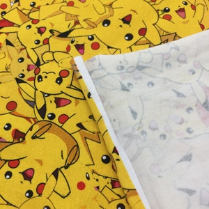 Chất lượng cao tùy chỉnh in Pikachu thiết kế cotton spandex vải dệt kim cho quần áo trẻ em - Product Image 2