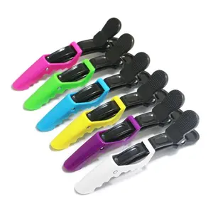 Salon Tóc Styling Clips Vẻ Đẹp Làm Tóc Salon Hairgrips Nhựa Alligator Tóc Clips