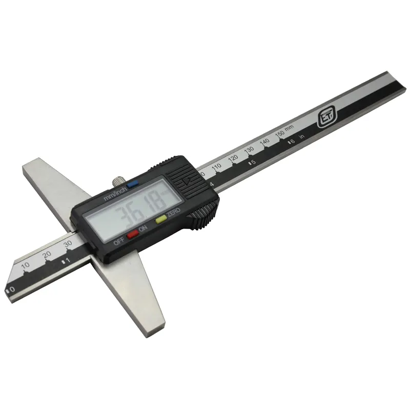 High Quality 0-150mm 6" Metric Imperial Vernier Caliper Micrometer Stainless Steel Electric Digital Depth Gauge Caliber