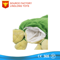 Jouets pour enfants personnalisés accessoires de performance grenouille peluche marionnettes grenouille peluche douce ventriloque marionnettes