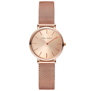Usine En Gros HM-CC32 À La Mode Femmes Quartz Cadran Montre 3 Bar Étanche Mince En Acier Inoxydable <span class=keywords><strong>Maille</strong></span> Bande Simple Main Montre - Product Image 2