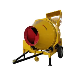 High efficient Self loader mini concrete mixer with pump driven with lister diesel engine